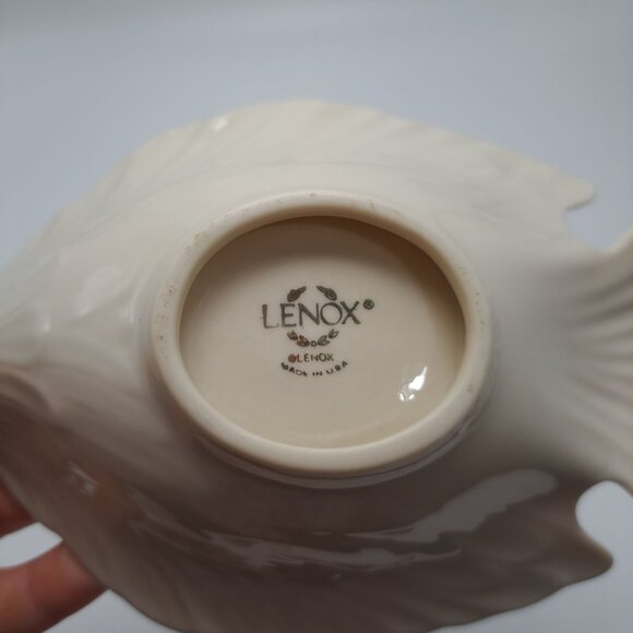 Lenox Dove Collection Retired Cream Gilded Trim Candy Trinket Soap Collectible - Picture 2 of 10